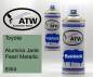 Preview: Toyota, Alumina Jade Pearl Metallic, 6W4: 400ml Sprühdose + 400ml Klarlack - Set, von ATW Autoteile West.